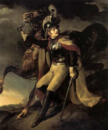 Theodore Gericault The Wounded Officer of the Imperial Guard Leaving the Battlefield France oil painting art